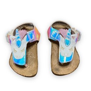 Toddler GIRL UNICORN VELCRO SANDALS SIZE 5